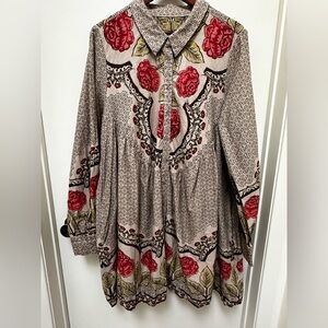Free People Cotton Dress With Snap Buttons